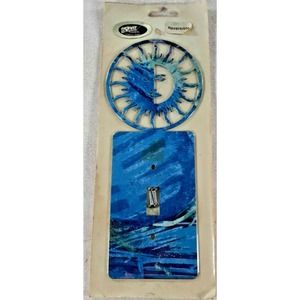 Light Switch Cover Plate Sun Face by Steel Images USA